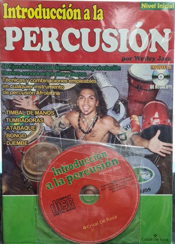 Libro Introduccion a la Percusion C/CD Crisal de Roca DOREMI CHROMOS