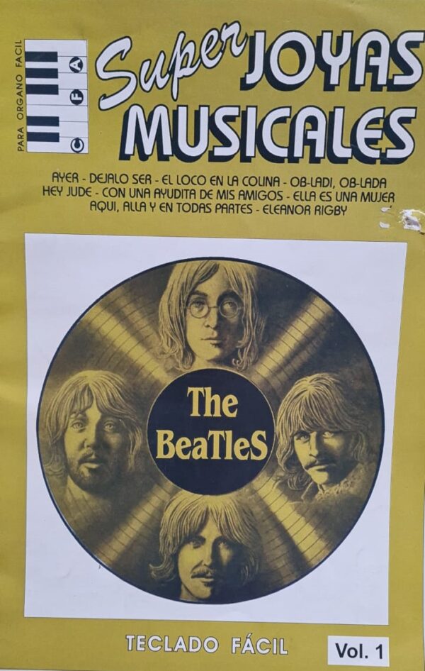 Libro Super Joyas Musicales Cancionero P/Teclado The Beatles Vol.1 ALEYMAR