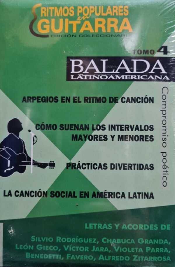 Libro Ritmos Populares en Guitarra Nro 4 Balada Latinoamericana Ricordi ALEYMAR