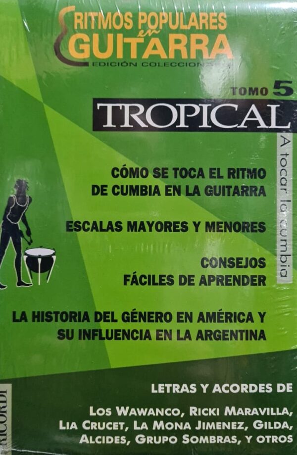 Libro Ritmos Populares en Guitarra Nro 5 Tropical Ricordi ALEYMAR