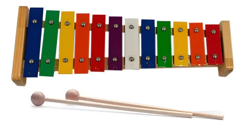 Metalofon Lcxi12c 12 Notas Base De Madera Color Latin Custom FAMA