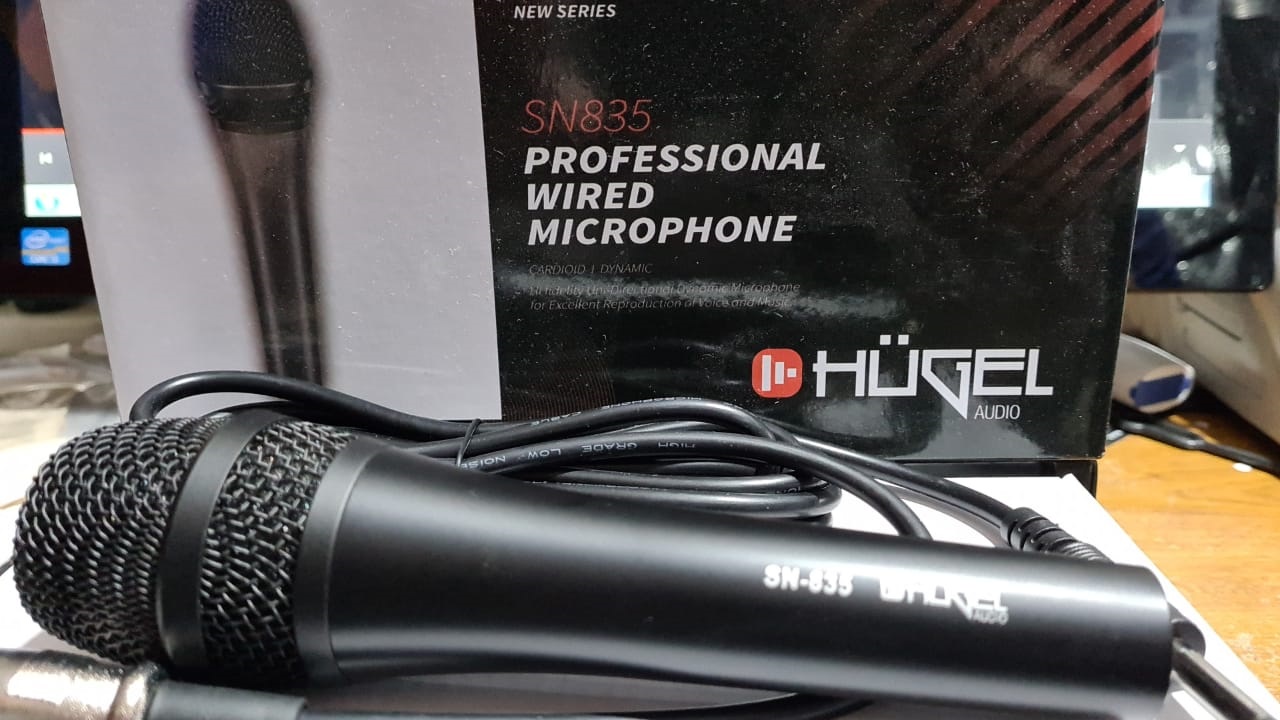 Microfono Vocal SN835H Cardioide Dinamico Con Cable Hugel PARQUER
