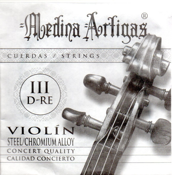 Cuerda Suelta de Violin 3ra RE Medina Artigas BASE