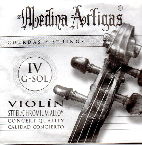 Cuerda Suelta de Violin 4ta SOL Medina Artigas BASE
