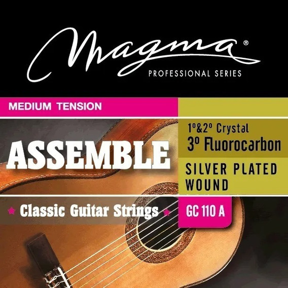 Cuerdas GC110A Clásica Criolla Assemble Tension Media MAGMA