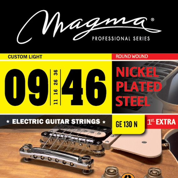 Cuerdas P/Eléctrica GE130N Nickel P/Steel .009 MAGMA