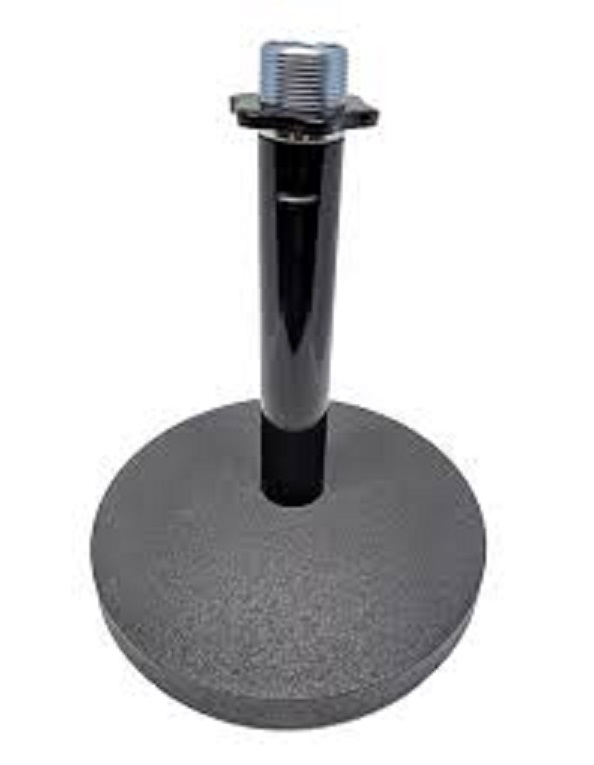 Pie Microfono De Mesa D1b Recto Pesado Base Redonda Superlux INTERMUSICA