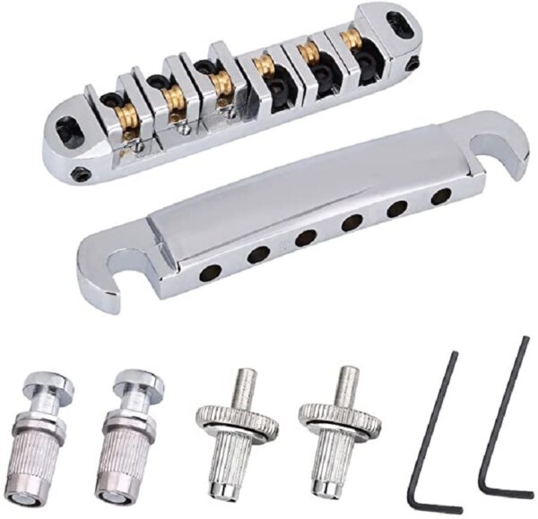 Puente Y Cordal BK4 Les Paul Tipo Roller Cromados Sinew LA FUSA