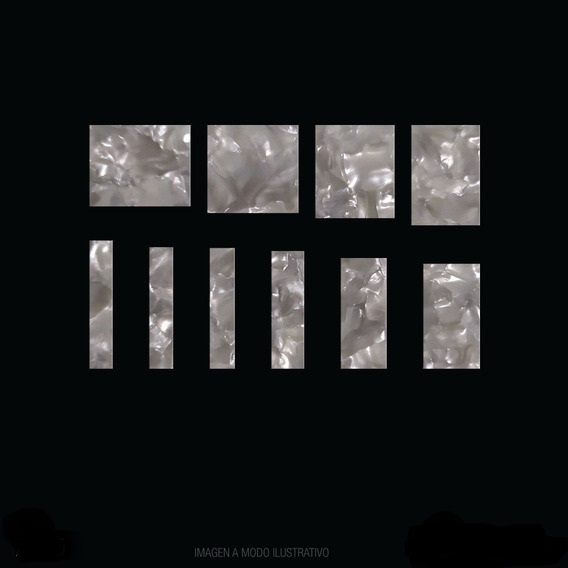 Set de Inlays PM9 P/Guitarra Les Paul/SG Rectangular Nacarados Redtone MAGIC MUSIC