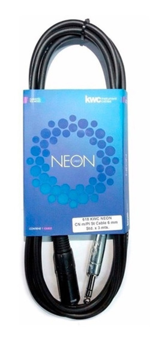 Cable CN618 Patcheo Canon Macho - Plug 1/4 Stereo Estandard X 3 Mts Kwc BASE