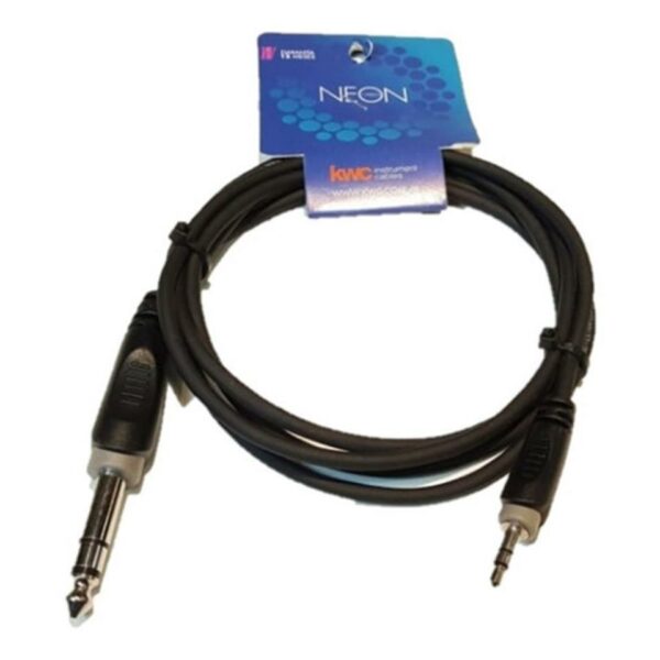 Cable CN9015 Neon (1) Mini Plug Stereo 3,5 mm - (1) Plug Stereo 6,5 Kwc BASE
