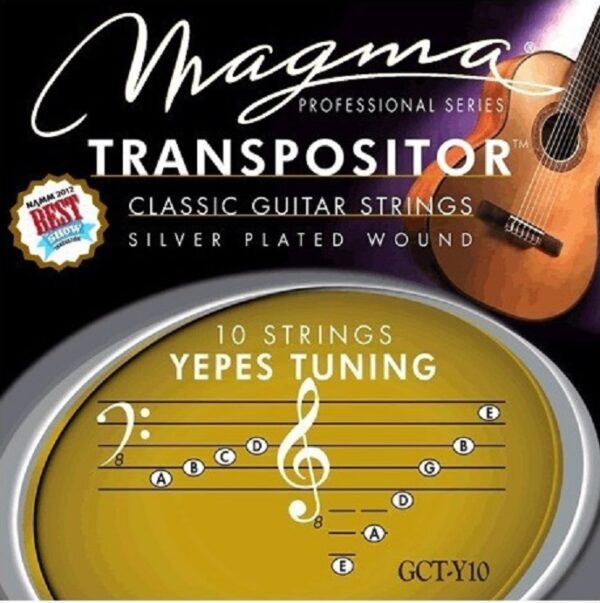 Cuerdas GCTY10 Transpositor Clasica Criolla 10 Cdas YEPES Tunning MAGMA