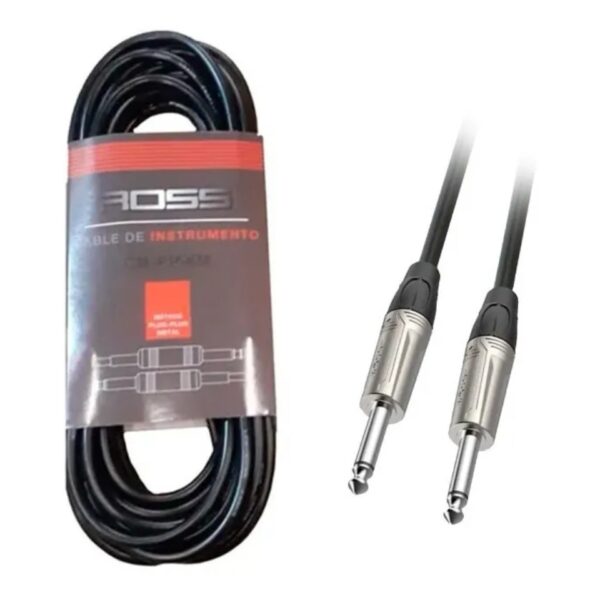 Cable CMPP3M Plug Metálico De 3 Metros Para Instrumentos Ross ALEYMAR