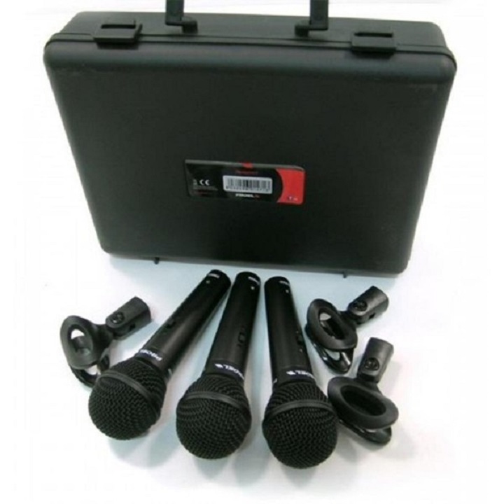 Set de 3 Microfonos DM800KIT Proel C/Estuche y Cables MAGIC MUSIC