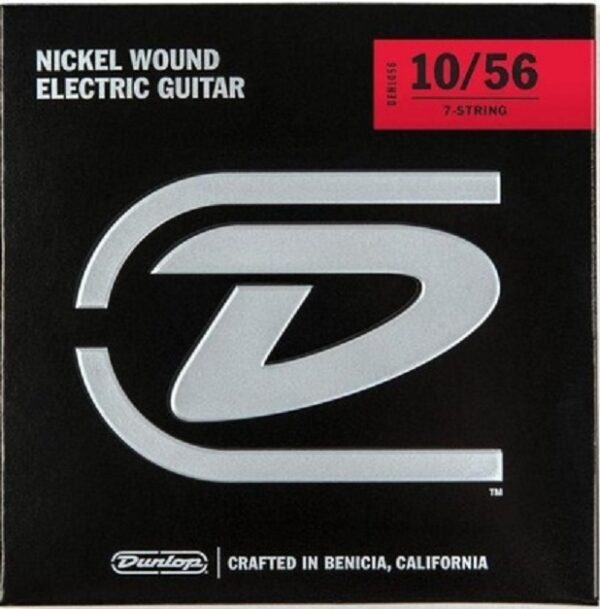 Cuerdas Guitarra Electrica DEN1056 7 Cuerdas 010-56 Jim Dunlop MUSIC SOLUTIONS