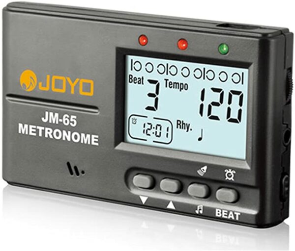 Metrónomo Digital Jm65 0-9 Beats Por Compás Leds + Lcd Salida Estereo Joyo LA FUSA