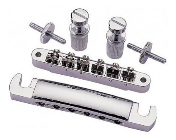 Puente Cordal P/ Guitarra BK2 T/LP Pernos Finos Cromado KD LA FUSA