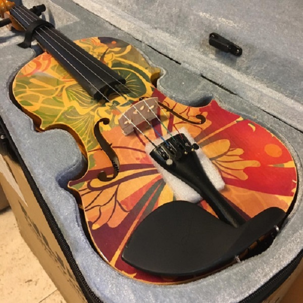 Violin Acustico Kinglos 4/4 Con Diseño HSHB Completo BREYER