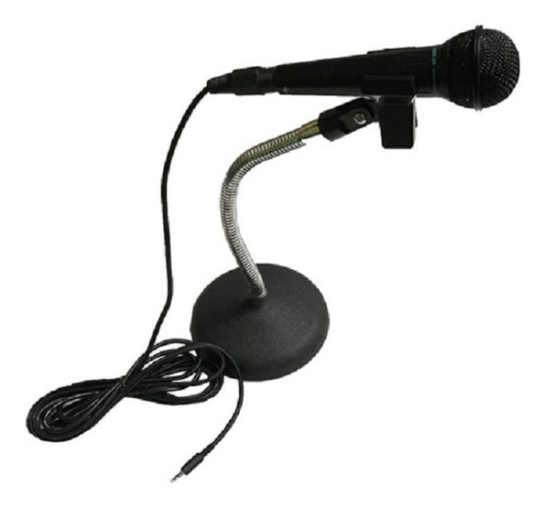 Soporte Pie Microfono K802 Mesa Base Pesada PowerBeat INTERMUSICA