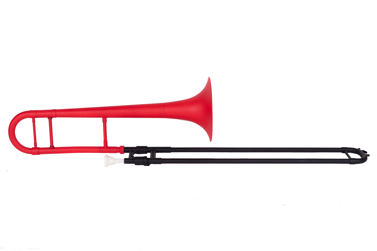 Trombon Rojo Plastico BB Con Funda PTT-100RD PARQUER