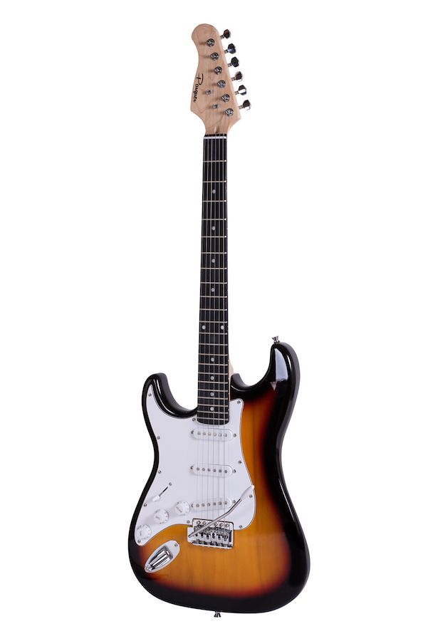 Guitarra Electrica 100SBL Stratocaster Zurda Con Funda Y Cable PARQUER