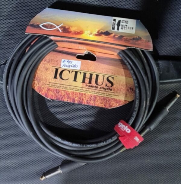 Cable Plug/Plug Punta En Oro 18k 3Mts Santo Angelo Icthus HMG