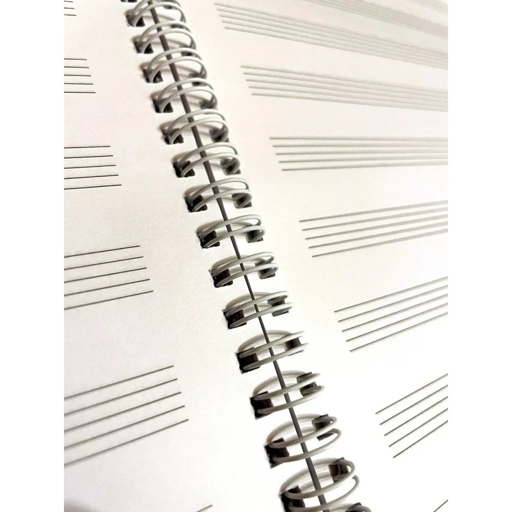 Libro Cuaderno Pentagramado 50 Hojas LND50 Con Anillos Dobles Leonard MJ MUSIC - Imagen 2