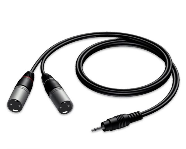 Cable CESDXM12-12FT Mini Plug Stereo A 2 Canon 3,6M ProAudio PARQUER