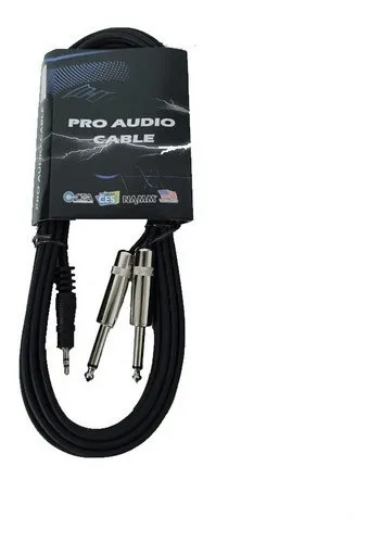 Cable CEQY12-12FT Mini Plug Stereo A 2 Plug Mono 3,6M ProAudio PARQUER