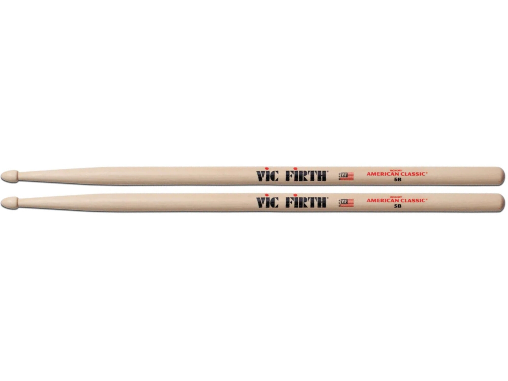 Baquetas Palillos 5B Punta De Madera American Classic® Vic Firth IMPORT MUSIC