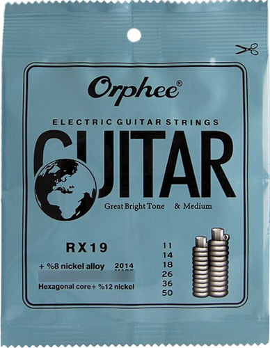 Cuerdas RX19 Guitarra Electrica .011 Orphee KAIRON