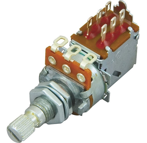 Potenciómetro PULL-PUSH DSA134 PCB Coil Split Logarítmico A500K DS