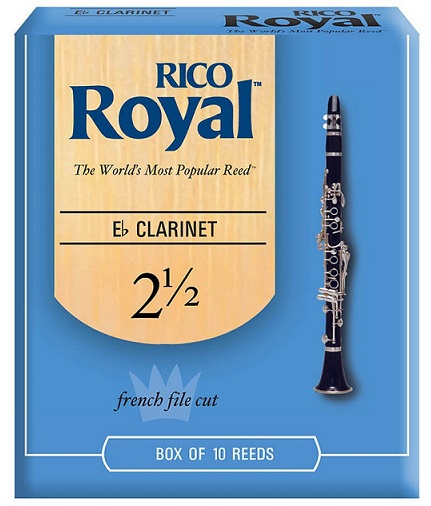 Caña Para Clarinete Nro 2 1/2 X Unidad Rico Royal By D'addario ALEYMAR