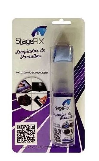 Limpiador De Pantallas LPA4 X 40cc Con Paño Stagefix MARTCAR
