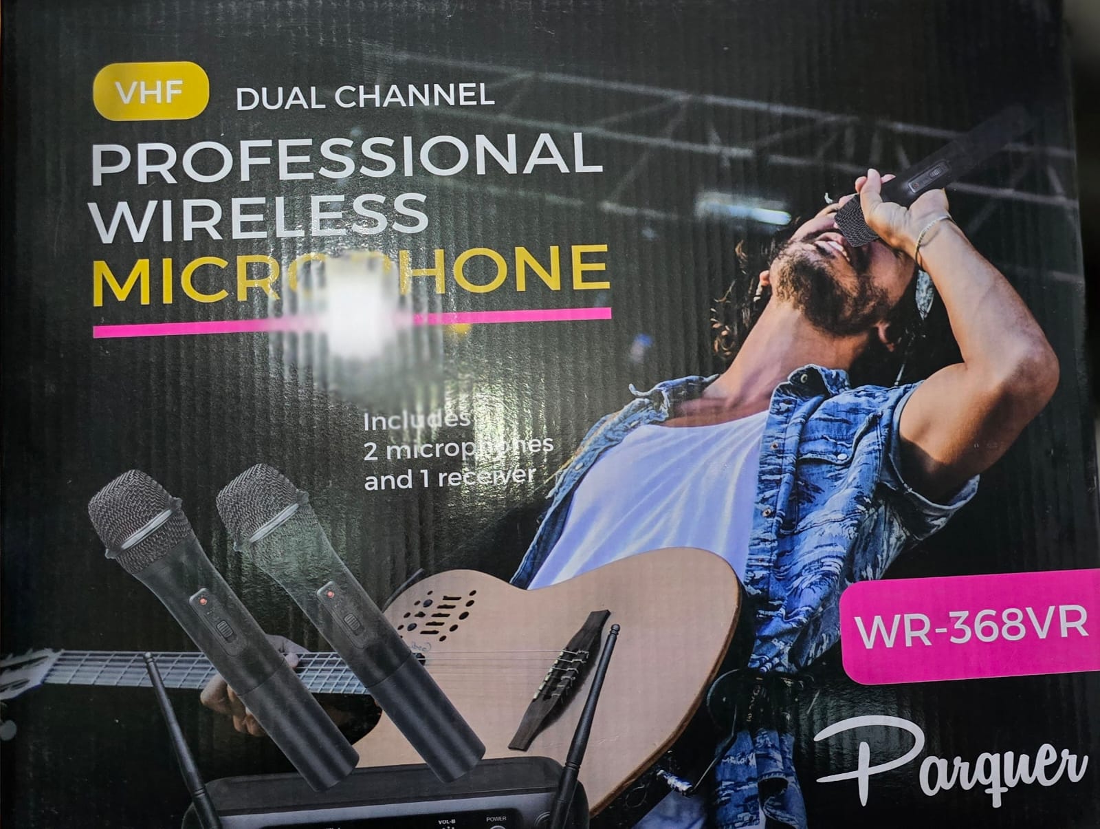Microfono Wr368vr Inalambrico Vhf De Mano Doble PARQUER - Imagen 2