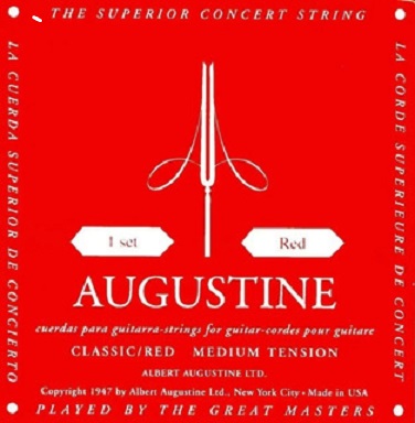 Cuerdas de Clásica Criolla Roja Tension Media Augustine USA BREYER