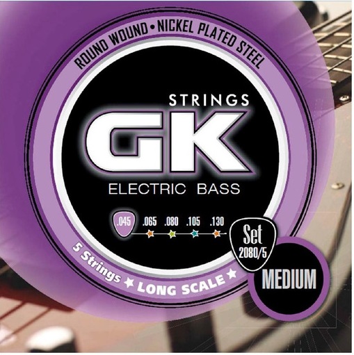 Cuerdas Para Bajo 20805 De 5 Cuerdas .045-.130 Gk Medina Artigas BASE