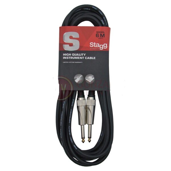 Cable Plug-Plug SGC6DL Heavy 6mm. 6 Mts. Stagg ALEYMAR