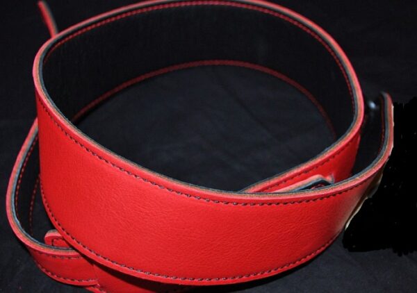 Correa de Cuero Roja 0600RD Electrica/Bajo PARQUER