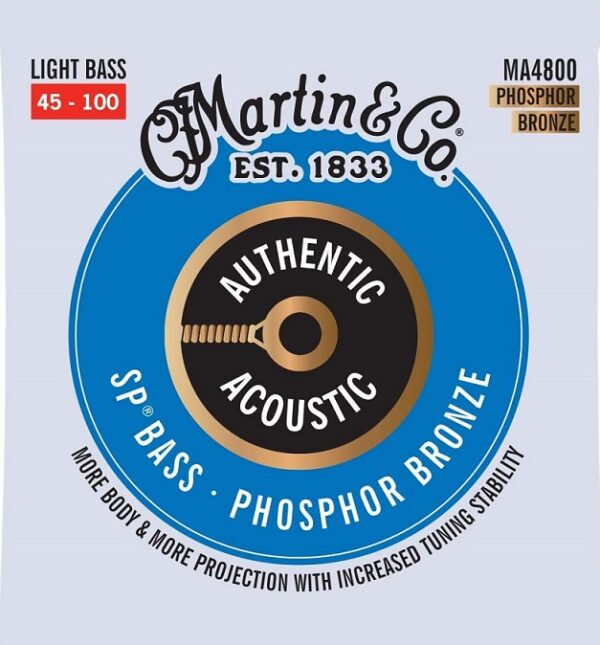 Cuerdas Bajo Acustico MA4800 92/8 045-100 4 Cuerdas Martin&Co. INTERMUSICA