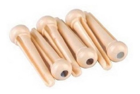 Pin Sujeta Cuerdas Crema Para Puente De Guitarra Acústica X Unidad LA FUSA