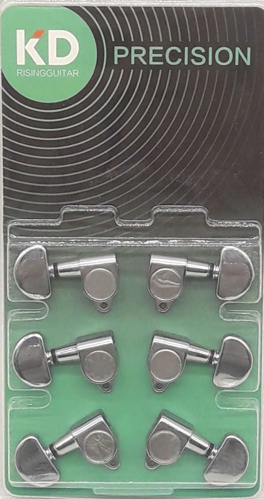 Clavijas M3003 3+3 Tipo Grover Cromadas Blindadas X 6 KD LA FUSA