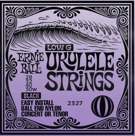 Cuerdas Ukelele 2327 Concierto/Tenor Nylon Black Ernie Ball FAMA