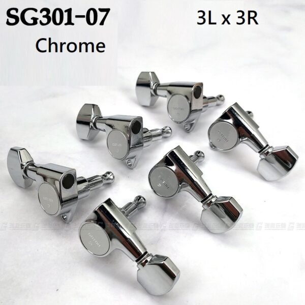 Clavijas Para Guitarra Electrica SG301 3x3 Original Con Microafinador GOTOH CAMBO
