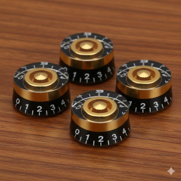 Perilla Les Paul C2200 Negra Con Dorada Numerada en Blanco X Unidad CAMBO