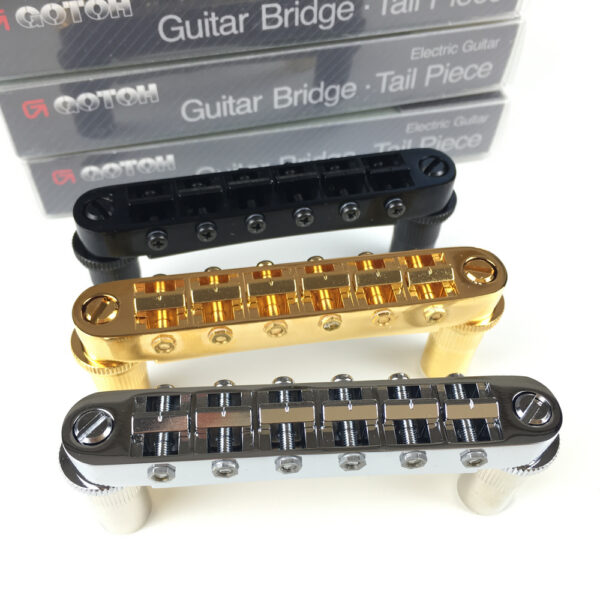 Puente De Guitarra Eléctrica GOTOH  GE103B Tune-o-Matic Silver Para Epiphone LP SG DOT. CAMBO