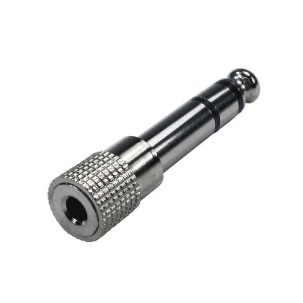 Ficha Conector Adaptador 501M Hembra 3,5 St. a Macho 6.5 St. Metálico RADIO NORTE