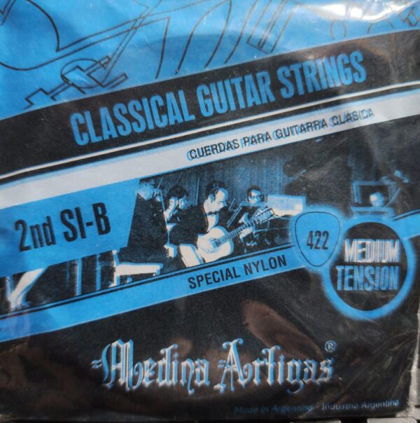 Cuerda Suelta SI Clasica 2da Sobre Azul Plateada Medina Artigas BASE