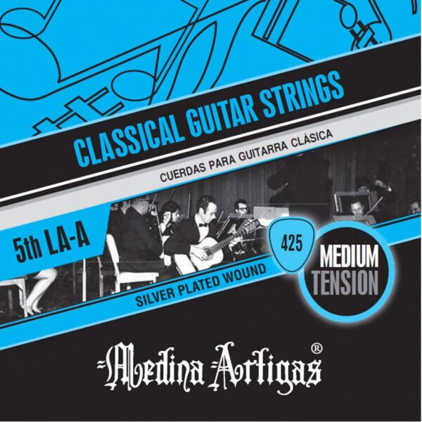 Cuerda Suelta LA Clasica 5ta Sobre Azul Plateada Medina Artigas BASE