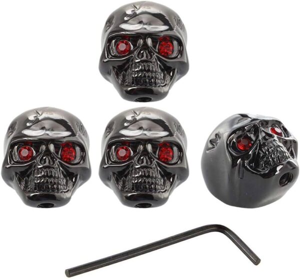 Perillas De Metal CALV Modelo Calavera Para Guitarra Eléctrica/Bajo Kit x 4 CAMBO